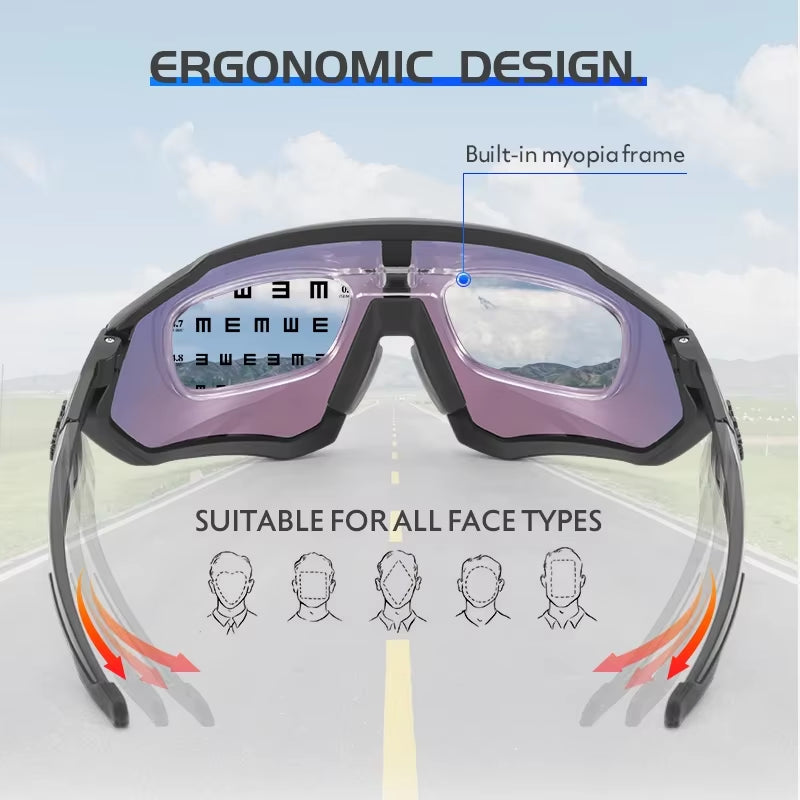 Cycling Sunglasses Mtb Polarized Sports Cycling Glasses Goggles Bicycle Mountain Bike Glasses Men/Women Riding Cycling Eyewear