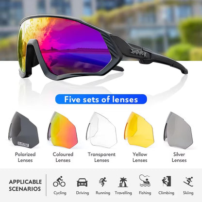 Cycling Sunglasses Mtb Polarized Sports Cycling Glasses Goggles Bicycle Mountain Bike Glasses Men/Women Riding Cycling Eyewear